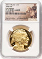 Bullionshark 2021-W G$50 Modern Bullion Coin NGC MS70   One-Ounce Gold Buffalo - HAT779040022 