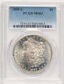Bullionshark 1889-S S$1 Morgan Silver Dollar Coin PCGS MS63 - HAT779070019 