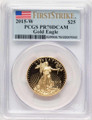 Bullionshark 2015-W $25 1/2 oz American Gold Eagle Coin PCGS MS70, First Strike - HAT778607002 