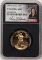 Bullionshark 1999-W $25 1/2 oz American Gold Eagle Coin NGC MS70 - HAT779218018 