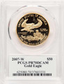 Bullionshark 2007-W $50 1 oz American Gold Eagle Coin PCGS MS70 - HAT521593013 