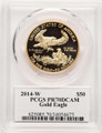 Bullionshark 2014-W $50 1 oz American Gold Eagle Coin PCGS MS70 - HAT521593019 
