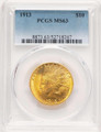 Bullionshark 1913 $10 Indian Gold Eagle Coin PCGS MS63 - HAT778883008 