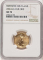 Bullionshark 2006-W $10 Burnished 1/4 oz American Gold Eagle Coin NGC MS70 - HAT778246015 
