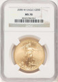 Bullionshark 2008-W $50 Burnished 1 oz American Gold Eagle Coin NGC MS70 - HAT778246019 