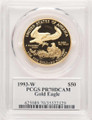 Bullionshark 1993-W $50 1 oz American Gold Eagle Coin PCGS MS70, Mercanti Signature - HAT779218055 