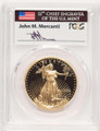 Bullionshark 1994-W $50 1 oz American Gold Eagle Coin PCGS MS70, Mercanti Flag Signature - HAT779218056 
