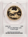 Bullionshark 1995-W $50 1 oz American Gold Eagle Coin PCGS MS70, Mercanti Flag Signature - HAT779218057 