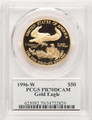 Bullionshark 1996-W $50 1 oz American Gold Eagle Coin PCGS MS70, Mercanti Signature - HAT779218058 