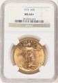 Bullionshark 1923 $20 Saint Gaudens Double Eagle Coin NGC MS64  + - HAT777003022 