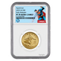  2025 W $50 1/2 oz Gold Superman Coin NGC PF70 Releases DC Comics Label 