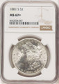 Bullionshark 1881-S S$1 Morgan Silver Dollar Coin NGC MS67  + - HAT778956066 