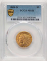 Bullionshark 1909-D $5 Indian Gold Half Eagle Coin PCGS MS65 - HAT774687027  Bullionshark 1909-D $5 Indian Gold Half Eagle Coin PCGS MS65 - HAT774687027