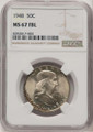 Bullionshark 1948 50C Franklin Half Dollar Coin NGC MS67 - HAT778537001 
