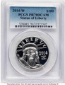 Bullionshark 2014-W $100 1 oz Platinum Eagle Coin PCGS MS70 - HAT754505092 