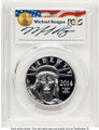 Bullionshark 2014-W $100 1 oz Platinum Eagle Coin PCGS MS70, Michael Reagan - HAT769880084 