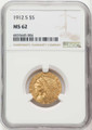 Bullionshark 1912-S $5 Indian Gold Half Eagle Coin NGC MS62 - HAT766550004  Bullionshark 1912-S $5 Indian Gold Half Eagle Coin NGC MS62 - HAT766550004