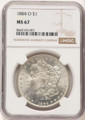 Bullionshark 1884-O S$1 Morgan Silver Dollar Coin NGC MS67 - HAT780482021 