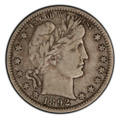  1892-P Barber Quarter G-VG - The First Barber Quarter 