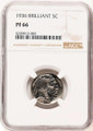 Bullionshark 1936 5C Proof Buffalo Nickel Coin NGC PF66   Type Two -- Brilliant Finish - HAT778496001  Bullionshark 1936 5C Proof Buffalo Nickel Coin NGC PF66   Type Two -- Brilliant Finish - HAT778496001
