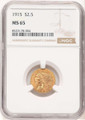 Bullionshark 1915 $2.5 Indian Gold Quarter Eagle Coin NGC MS65 - HAT776661009  Bullionshark 1915 $2.5 Indian Gold Quarter Eagle Coin NGC MS65 - HAT776661009
