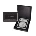 2026 $1 American Silver Eagle PCGS MS70 - 1 of 100 - Black Label & Black Core w/COA and Box   2026 $1 American Silver Eagle PCGS MS70 - 1 of 100 - Black Label & Black Core w/COA and Box