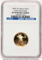 Bullionshark 2007-W $10 1/4 oz American Gold Eagle Coin NGC MS70 - HAT522209007  Bullionshark 2007-W $10 1/4 oz American Gold Eagle Coin NGC MS70 - HAT522209007