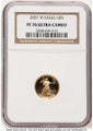 Bullionshark 2007-W $5 1/10 oz American Gold Eagle Coin NGC MS70 - HAT522240024 