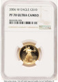 Bullionshark 2006-W $10 1/4 oz American Gold Eagle Coin NGC MS70 - HAT779473011 