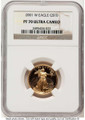 Bullionshark 2001-W $10 1/4 oz American Gold Eagle Coin NGC MS70 - HAT522240087  Bullionshark 2001-W $10 1/4 oz American Gold Eagle Coin NGC MS70 - HAT522240087