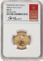 Bullionshark 2008-W $10 Burnished 1/4 oz American Gold Eagle Coin NGC MS70 - HAT766512071 