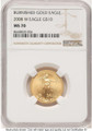 Bullionshark 2008-W $10 Burnished 1/4 oz American Gold Eagle Coin NGC MS70 - HAT777277011 