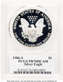 Bullionshark 1986-S S$1 American Silver Eagle Coin PCGS MS70, General George W. Casey, Jr. - HAT765062002 