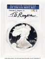 Bullionshark 1986-S $1 American Silver Eagle Coin PCGS MS70, Thomas D. Rogers Sr. Signature - HAT768981063 