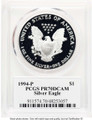 Bullionshark 1994-P $1 American Silver Eagle Coin PCGS MS70, Thomas D. Rogers Sr. Signature - HAT768981048 