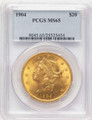 Bullionshark 1904 $20 Liberty Gold Double Eagle PCGS MS65 - HAT781895009 