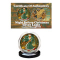  2025 1 oz Silver Eagle - Night Before Christmas - Ruthenium Mint 