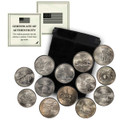 13 Colonies Quarter Collection w/Velvet Bag and COA