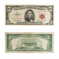  1953 $2 Red Seal Note Circulated (XF+) Extremely Fine Condition 