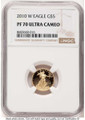 Bullionshark 2010-W $5 Proof 1/10 oz American Gold Eagle Coin NGC PF70 UCAM - HAT522461013 