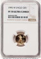 Bullionshark 1995-W $5 Proof 1/10 oz American Gold Eagle Coin NGC PF70 UCAM - HAT522461025 
