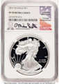 Bullionshark 2017-W S$1 Proof American Silver Eagle Coin NGC PF70 UCAM - HAT767254027 