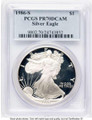Bullionshark 1986-S S$1 Proof American Silver Eagle Coin PCGS PR70 DCAM - HAT773288022 