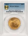 1914 $10 Indian Gold Eagle Coin PCGS MS64  + coin front image