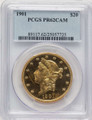 1901 $20 Proof Liberty Gold Double Eagle	 PCGS PR62 CAMEO coin front image