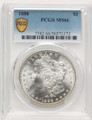 1888 S$1 Morgan Silver Dollar Coin PCGS MS66 coin front image