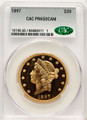 1897 $20 Proof Liberty Gold Double Eagle	 CACG PR65 DCAM coin front image