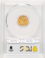 1854 G$1 Gold Dollar Coin PCGS MS63   Type Two coin back image