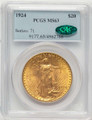 Bullionshark 1924 $20 Saint Gaudens Double Eagle PCGS MS63  CAC - HAT784268002 