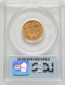 1874 $3 Three Dollar Gold  Coin PCGS AU58 coin back image